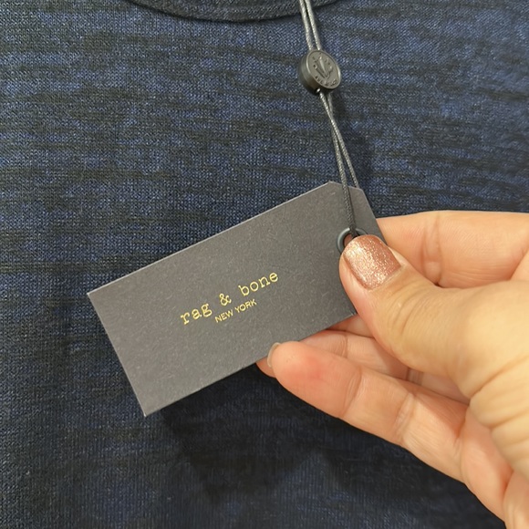 Rag & bone navy/black beautiful top size M - Picture 4 of 10